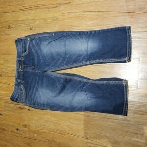 Silver Jean Capris EUC sz 31 suki